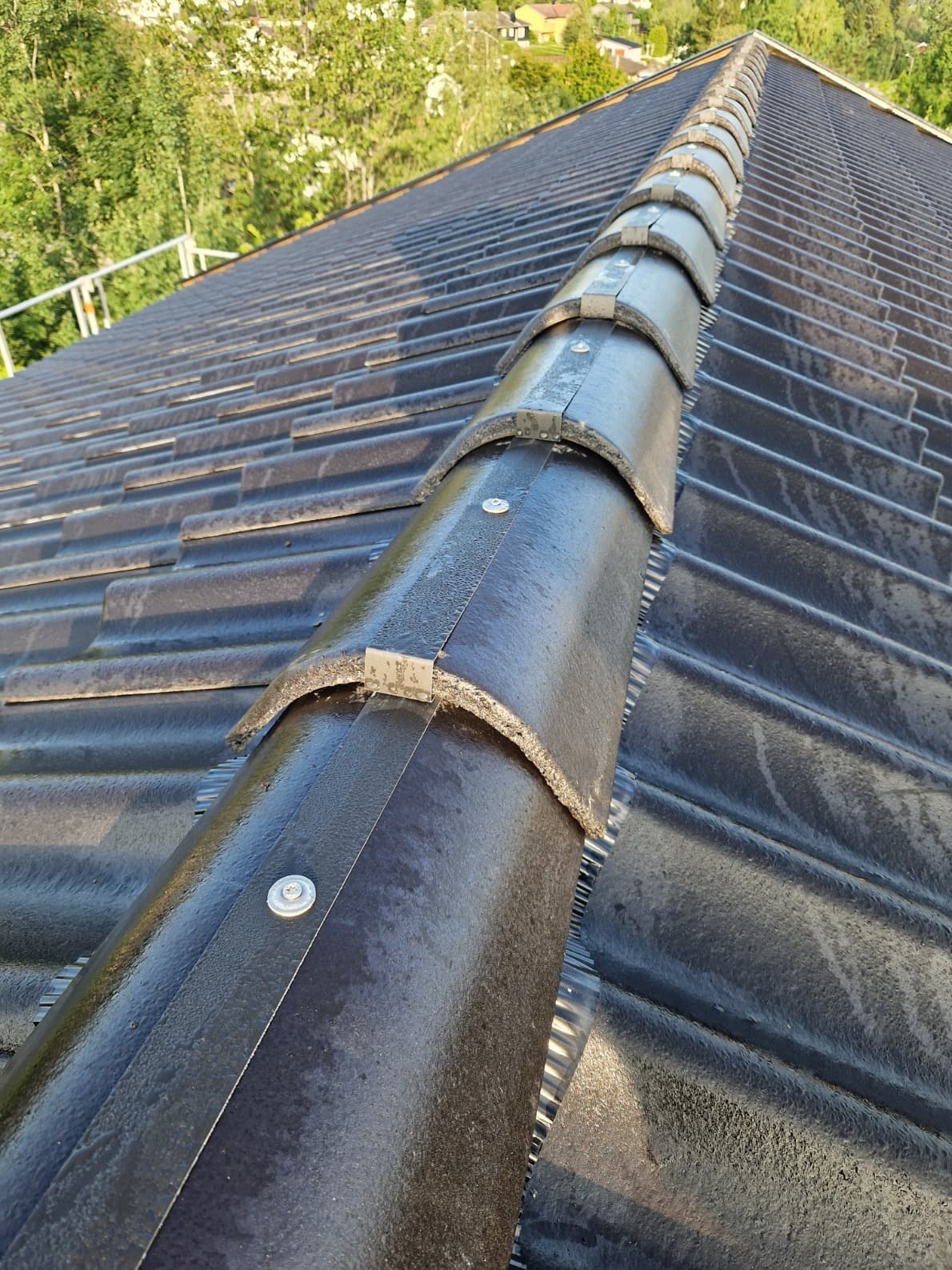 Mosebeslag 4 cm bredde – for mønestein - bilde 1