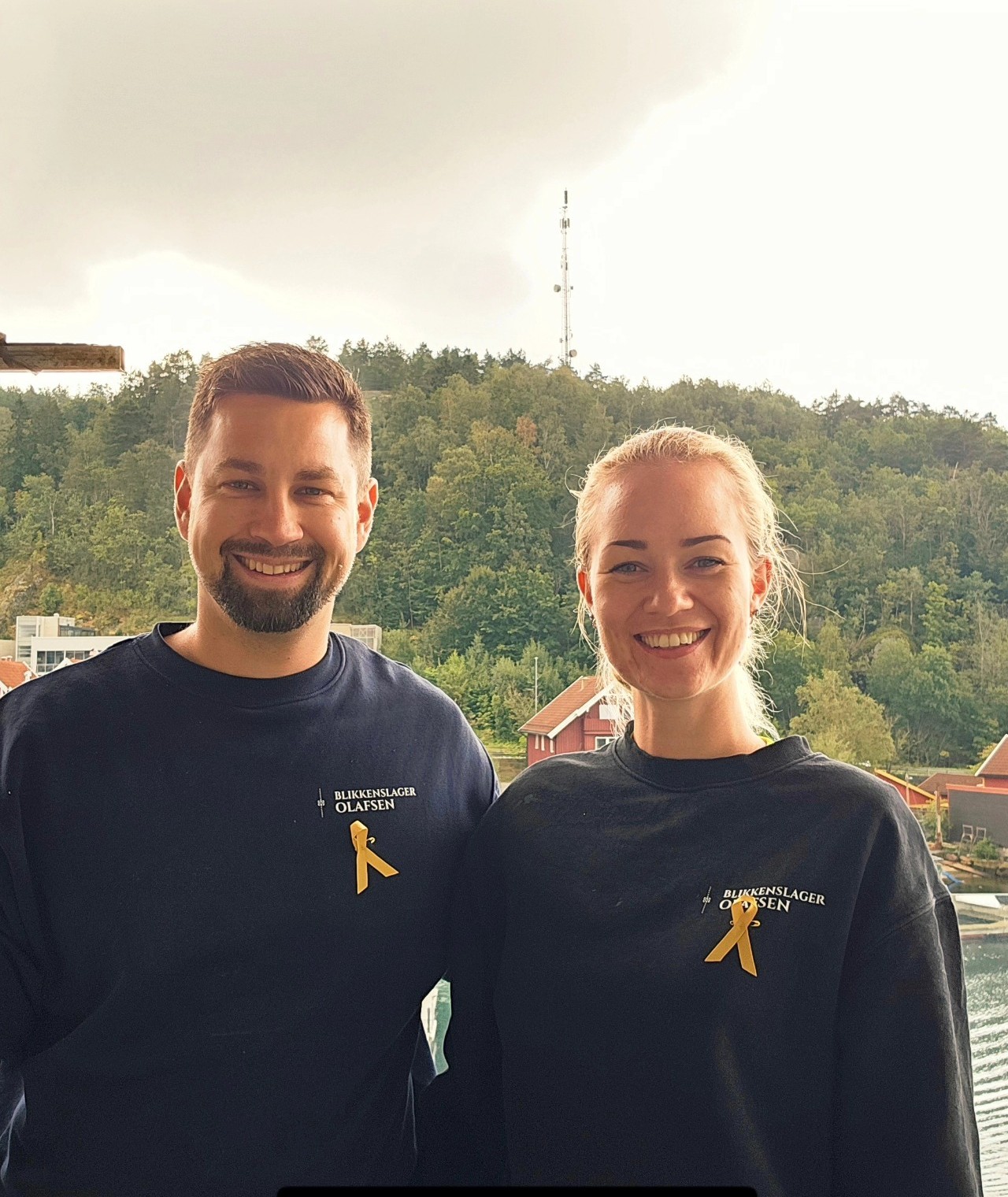Robin og Caroline i Blikkenslager Olafsen AS