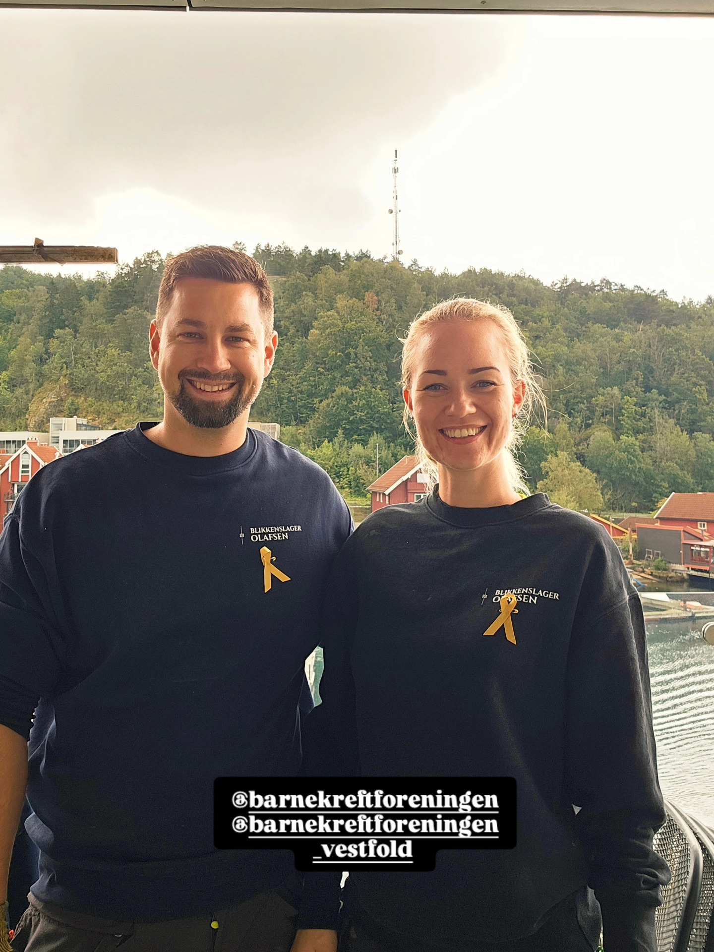 Robin og Caroline i Blikkenslager Olafsen AS